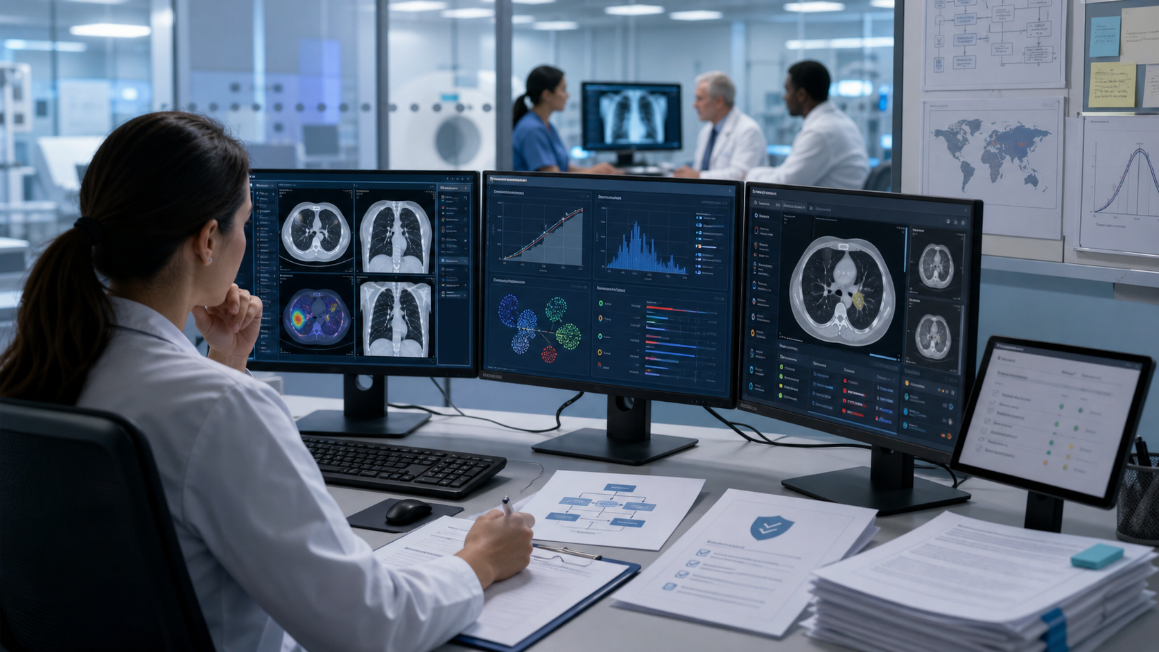 Conceptual medical AI validation and governance workstation